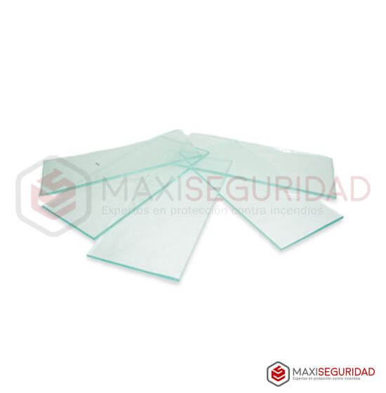 Vidrio transparente rectangular 105 x 50 mm